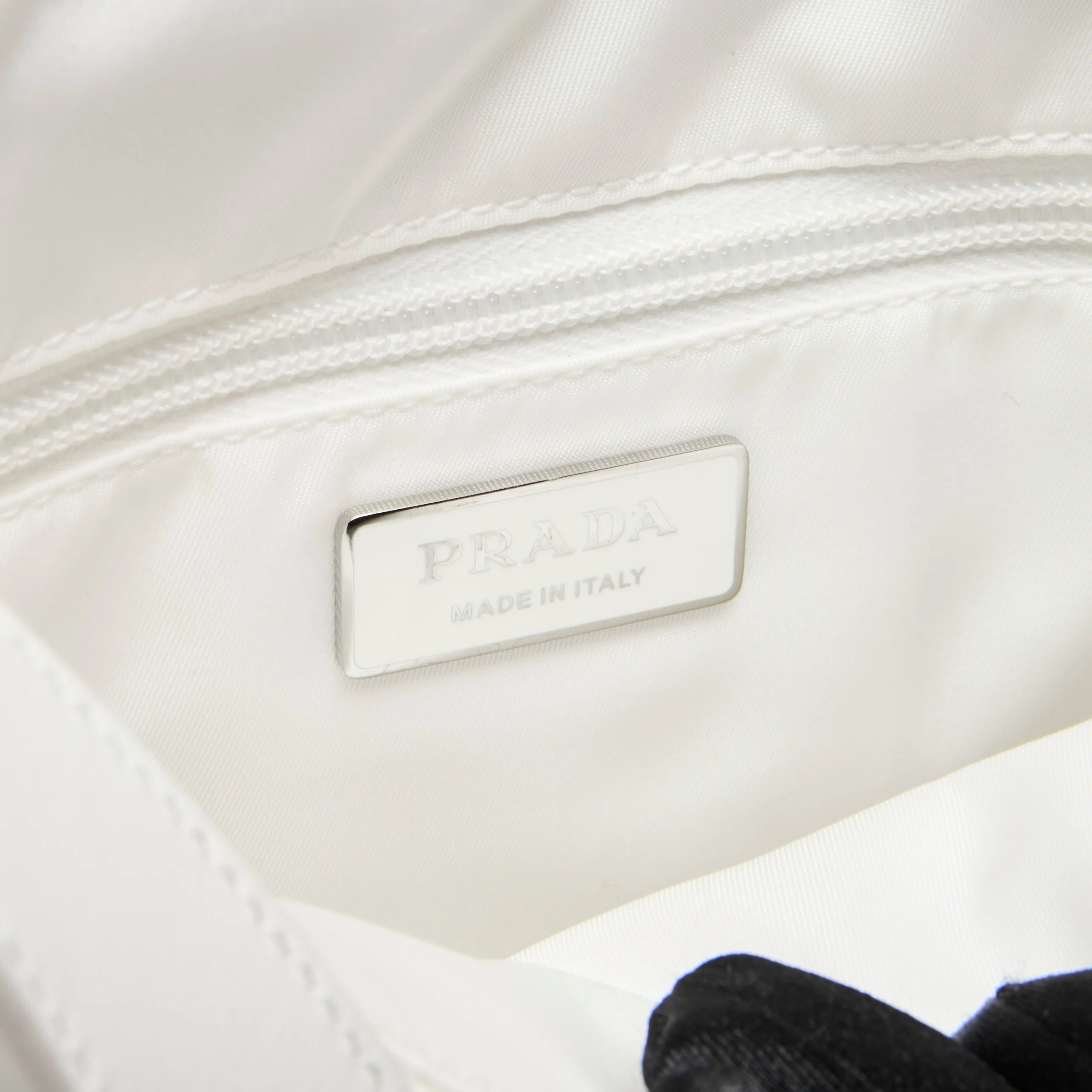 Prada White Nylon Crossbody Bag