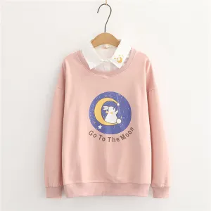 "GO TO THE MOON" SWEATSHIRT N102205