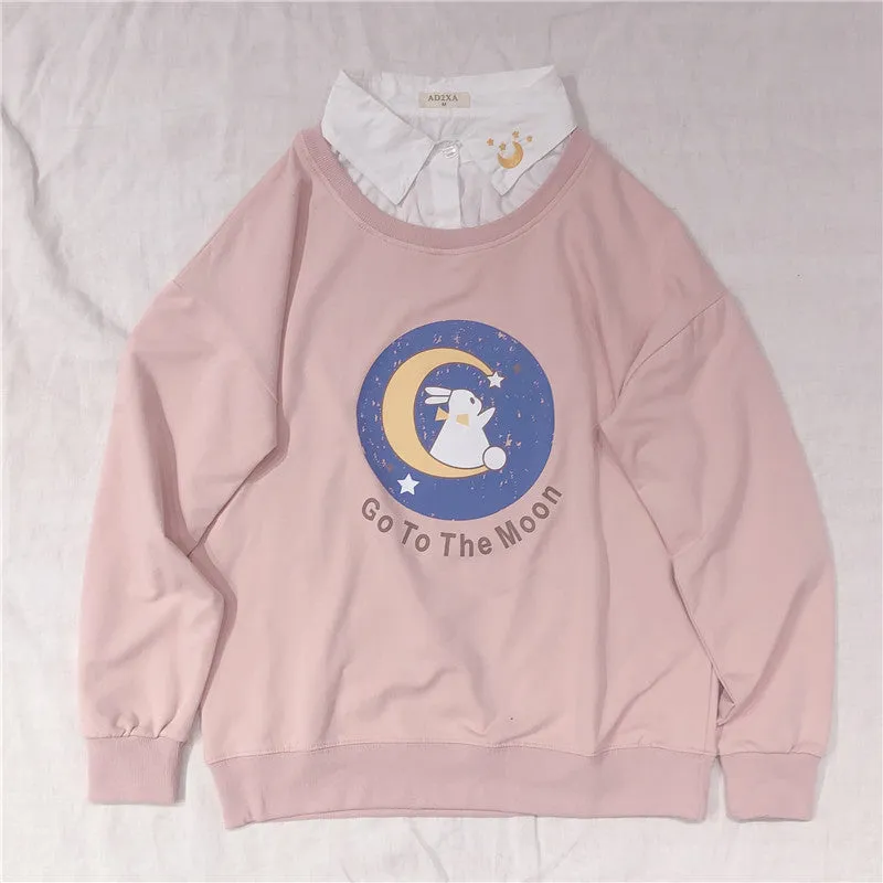"GO TO THE MOON" SWEATSHIRT N102205
