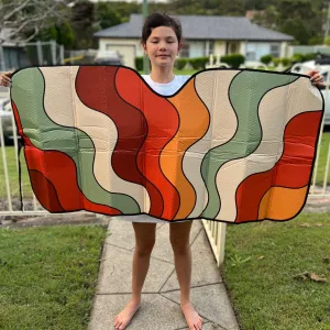 Retro Groovy Vibes Car Shade