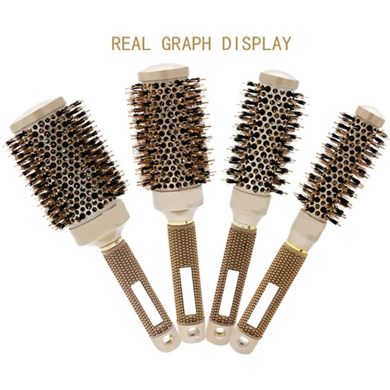 Round Hair Styling Comb Set