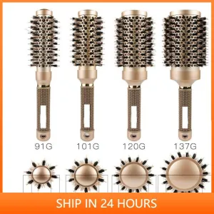 Round Hair Styling Comb Set