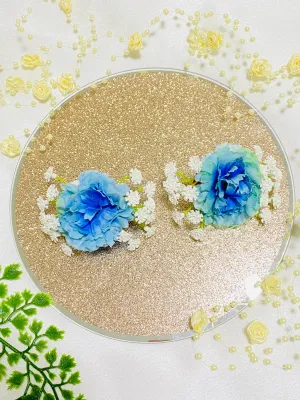 Saya 2x Blue Flower Hair Clip