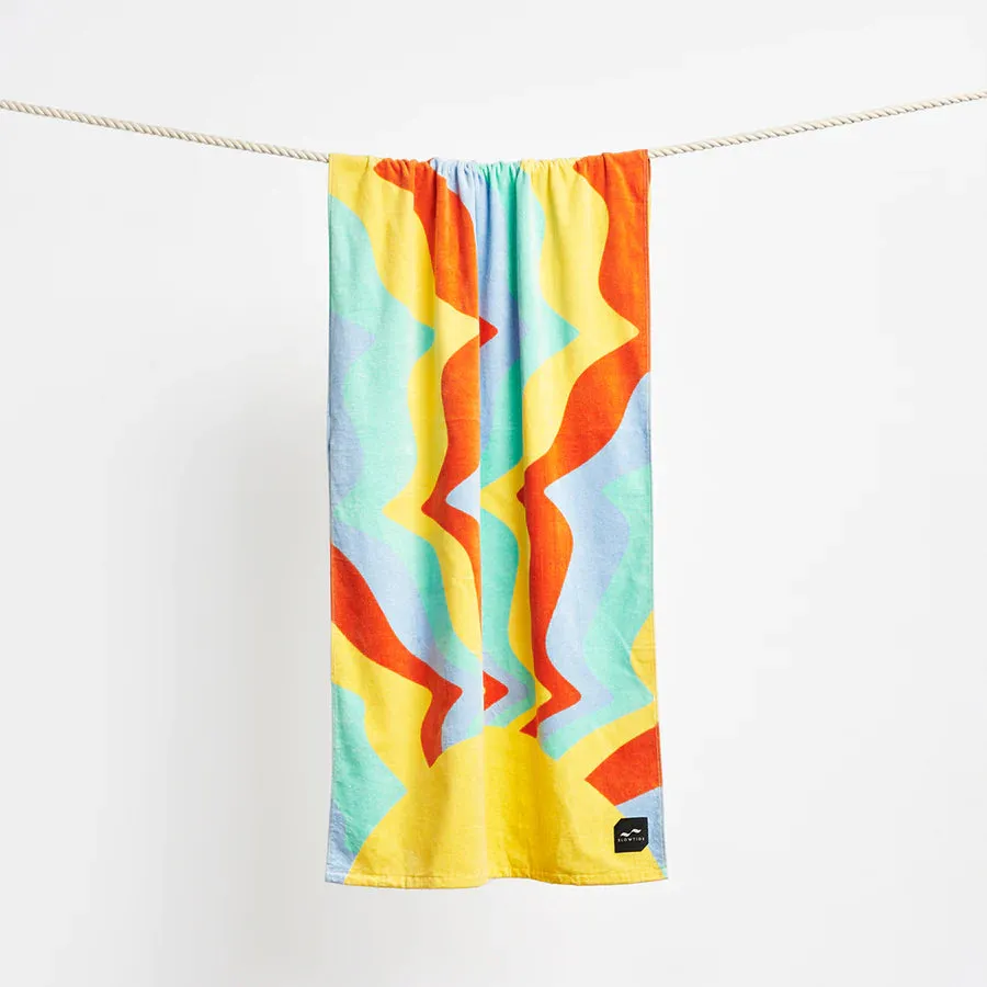 Slowtide Shine On Neon Beach Towel