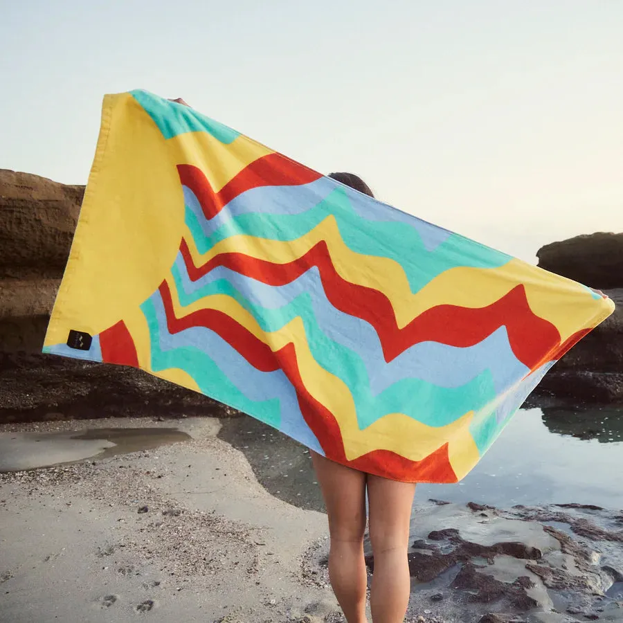 Slowtide Shine On Neon Beach Towel