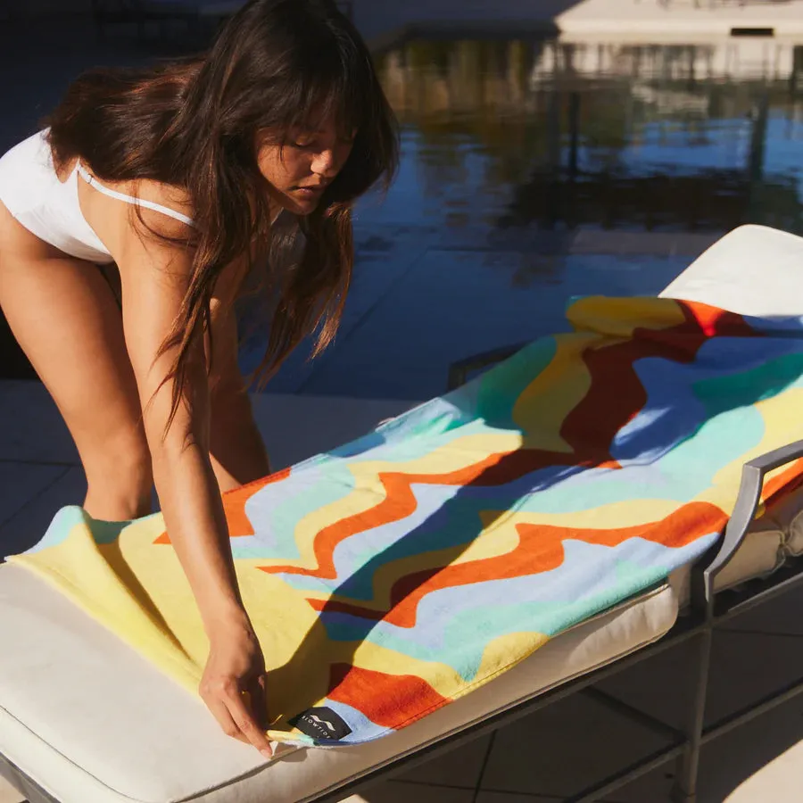 Slowtide Shine On Neon Beach Towel