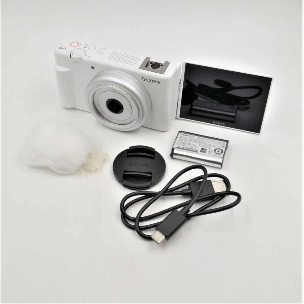 Sony ZV-1F Vlogging Camera | White **OPEN BOX**