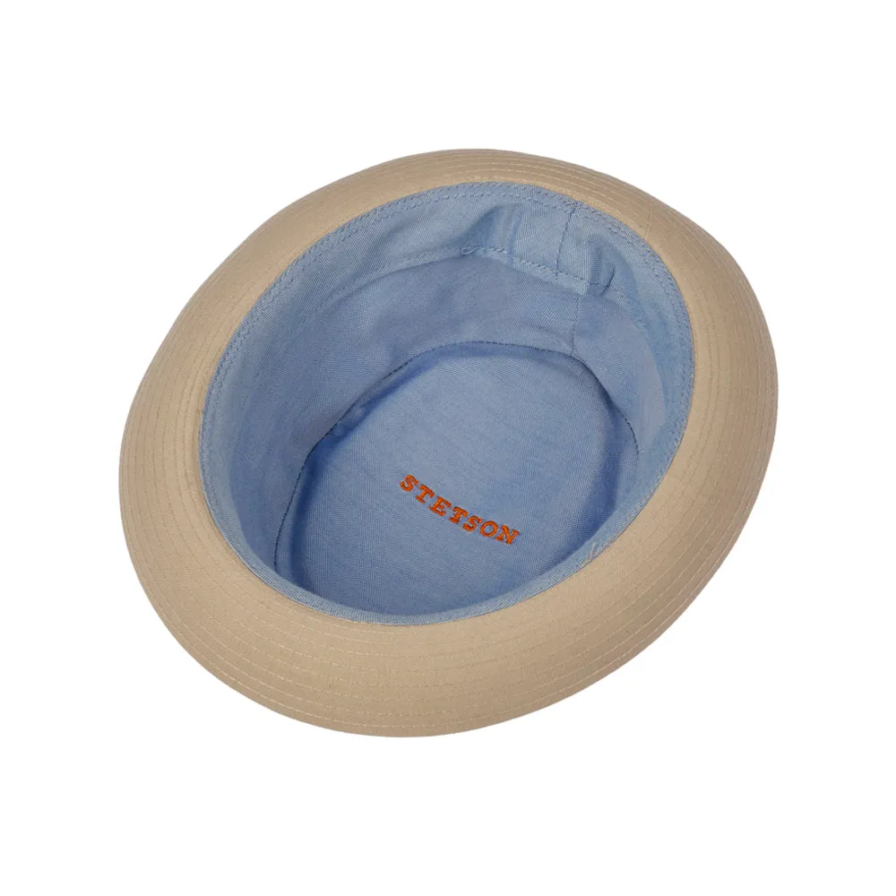 Stetson - Athens Cotton Pork Pie - Fedora Hat - Oatmeal