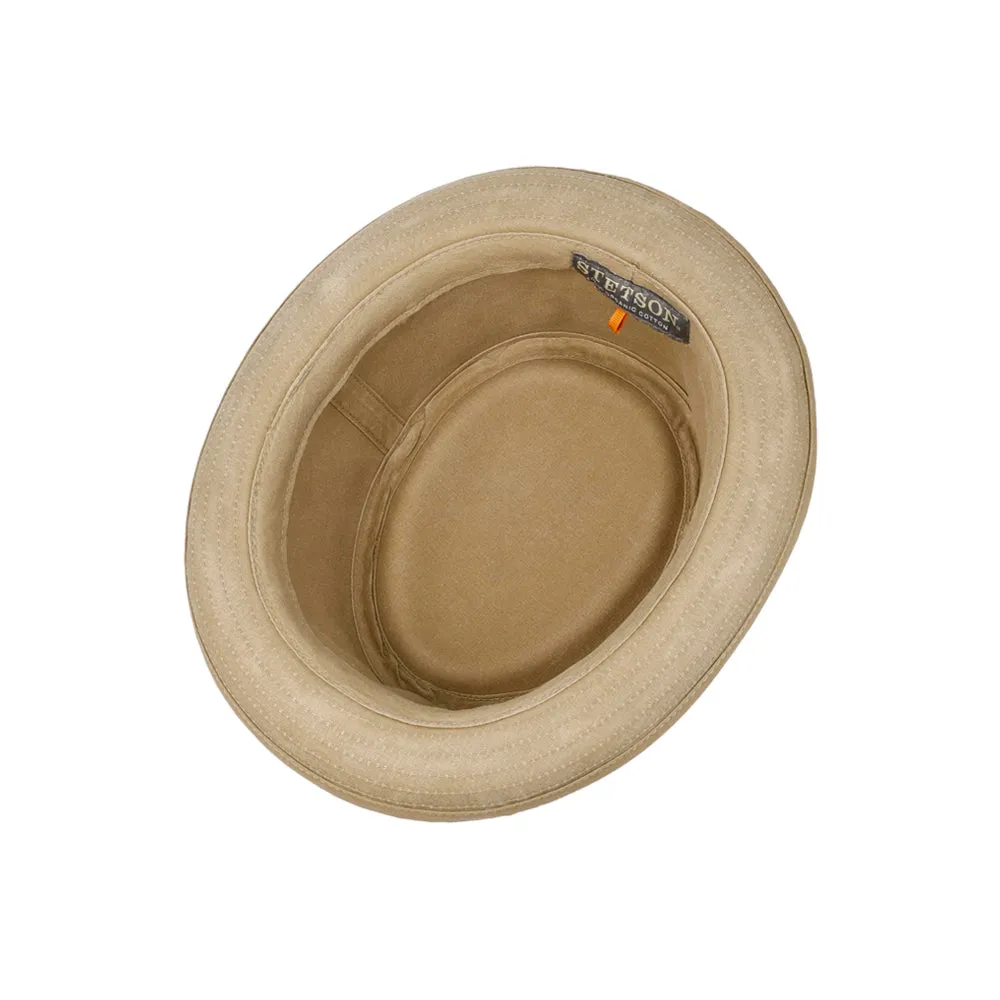 Stetson - Organic Cotton Pork Pie Cloth Hat - Fedora - Brown