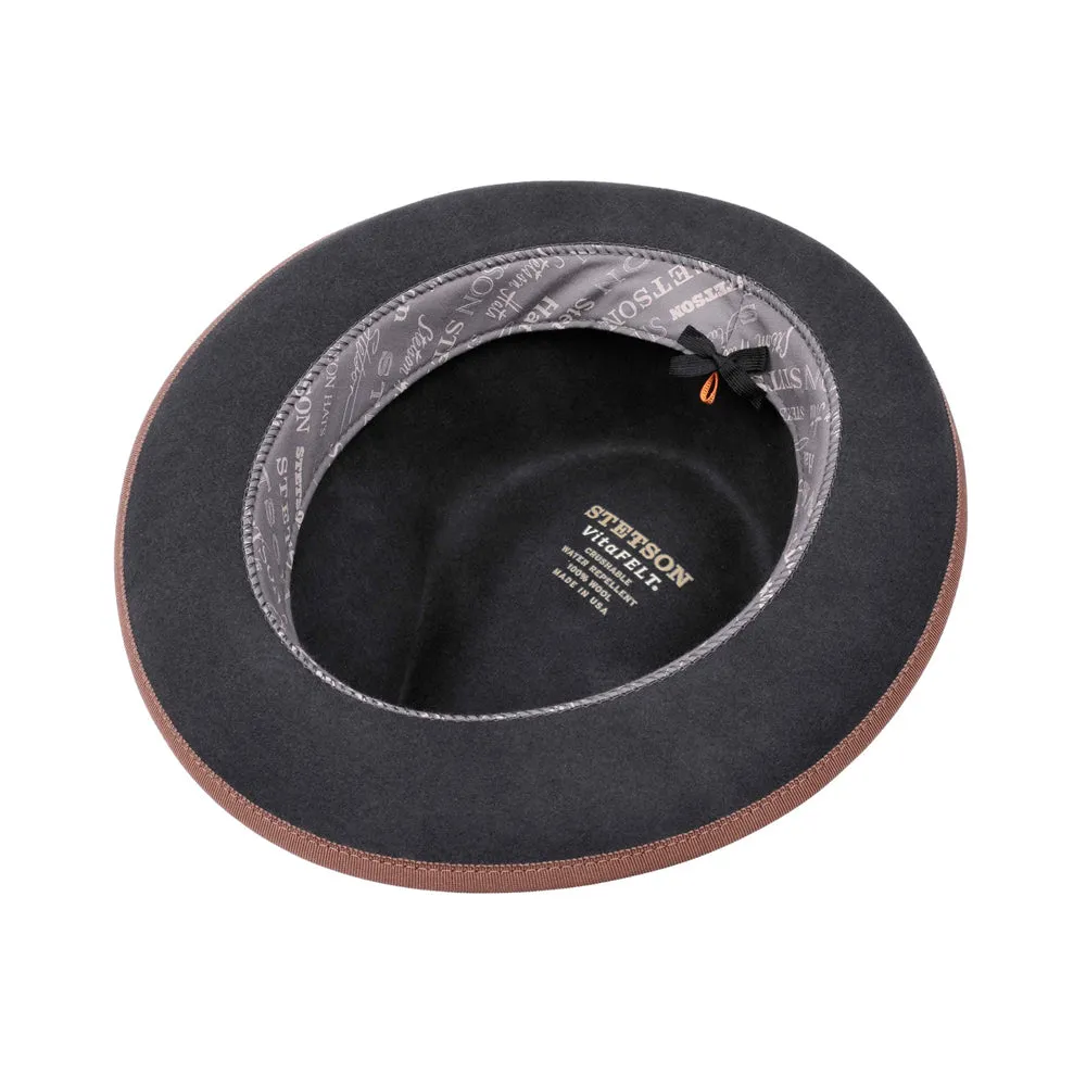 Stetson - Orleans Vitafelt Hat - Fedora - Dark Grey