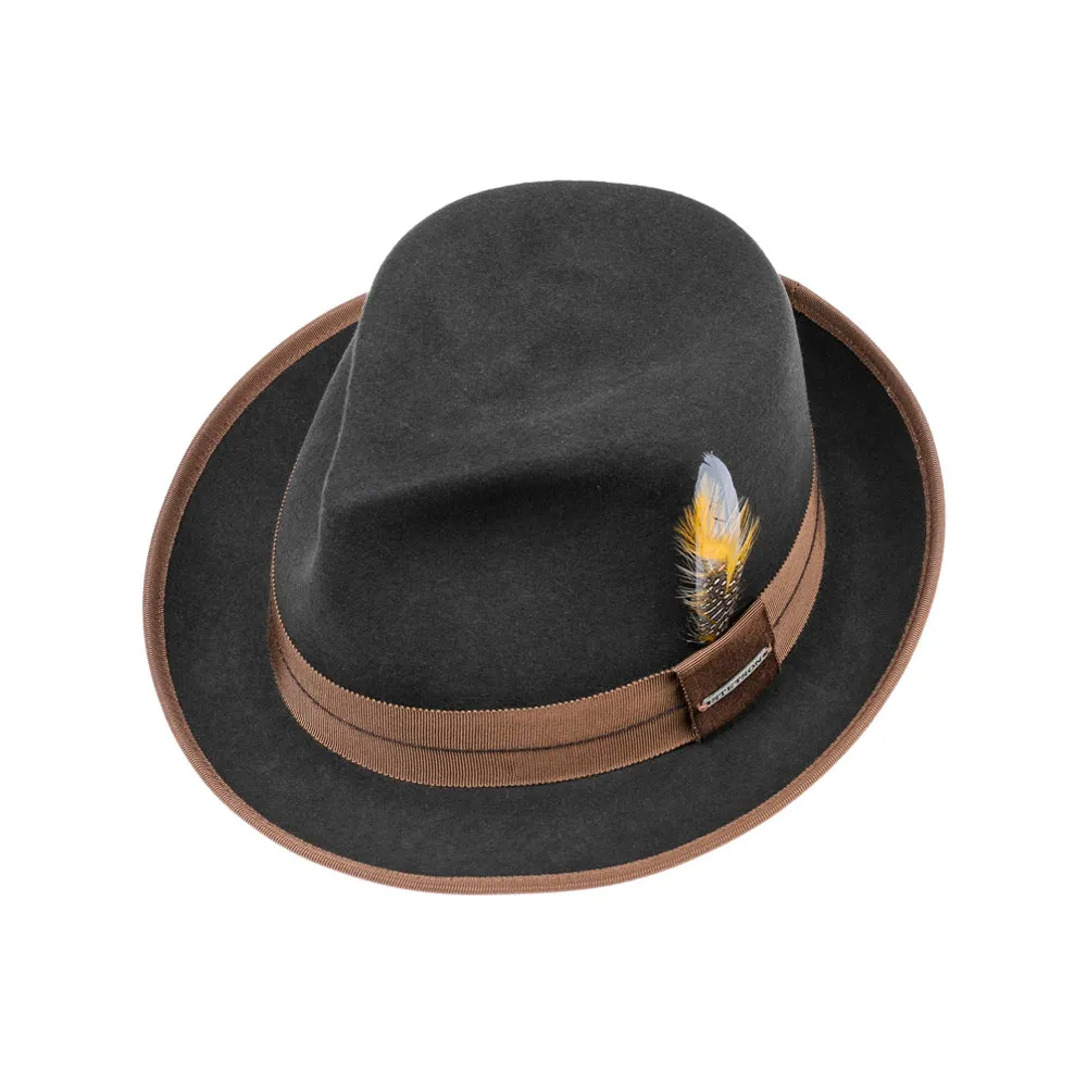 Stetson - Orleans Vitafelt Hat - Fedora - Dark Grey
