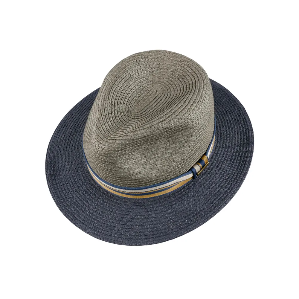 Stetson - Romaro Traveller Toyo - Straw Hat - Grey/Navy