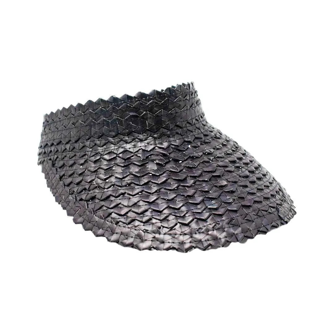 STRAW SUN VISOR - NATURAL by POPPY   SAGE