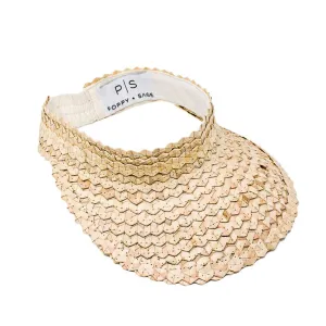 STRAW SUN VISOR - NATURAL by POPPY   SAGE