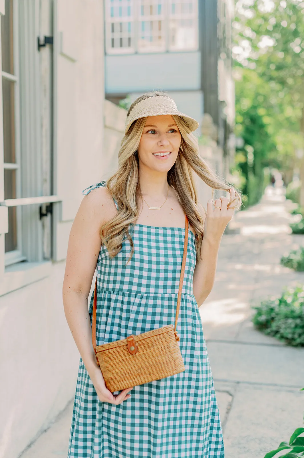 STRAW SUN VISOR - NATURAL by POPPY   SAGE