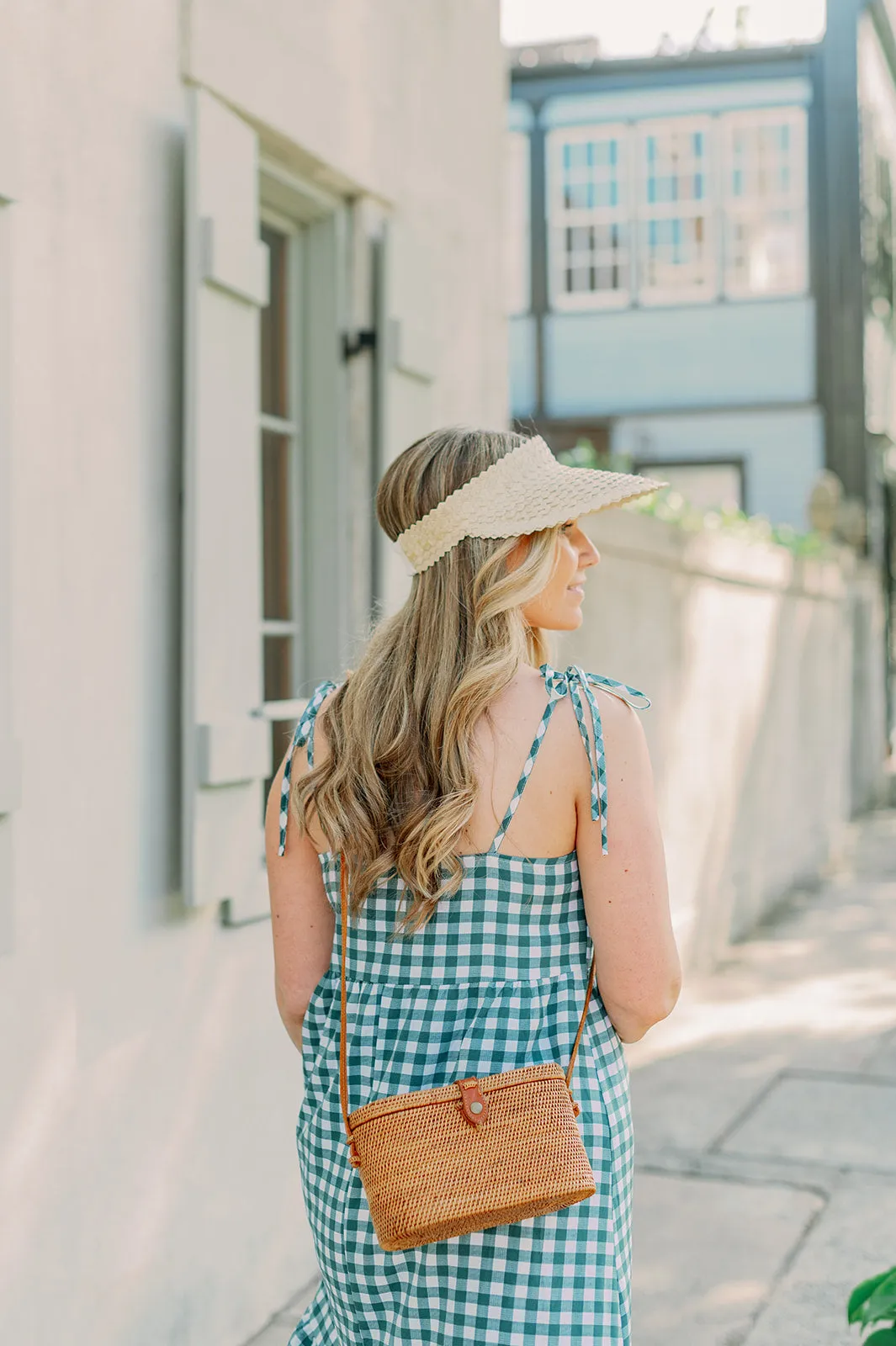 STRAW SUN VISOR - NATURAL by POPPY   SAGE