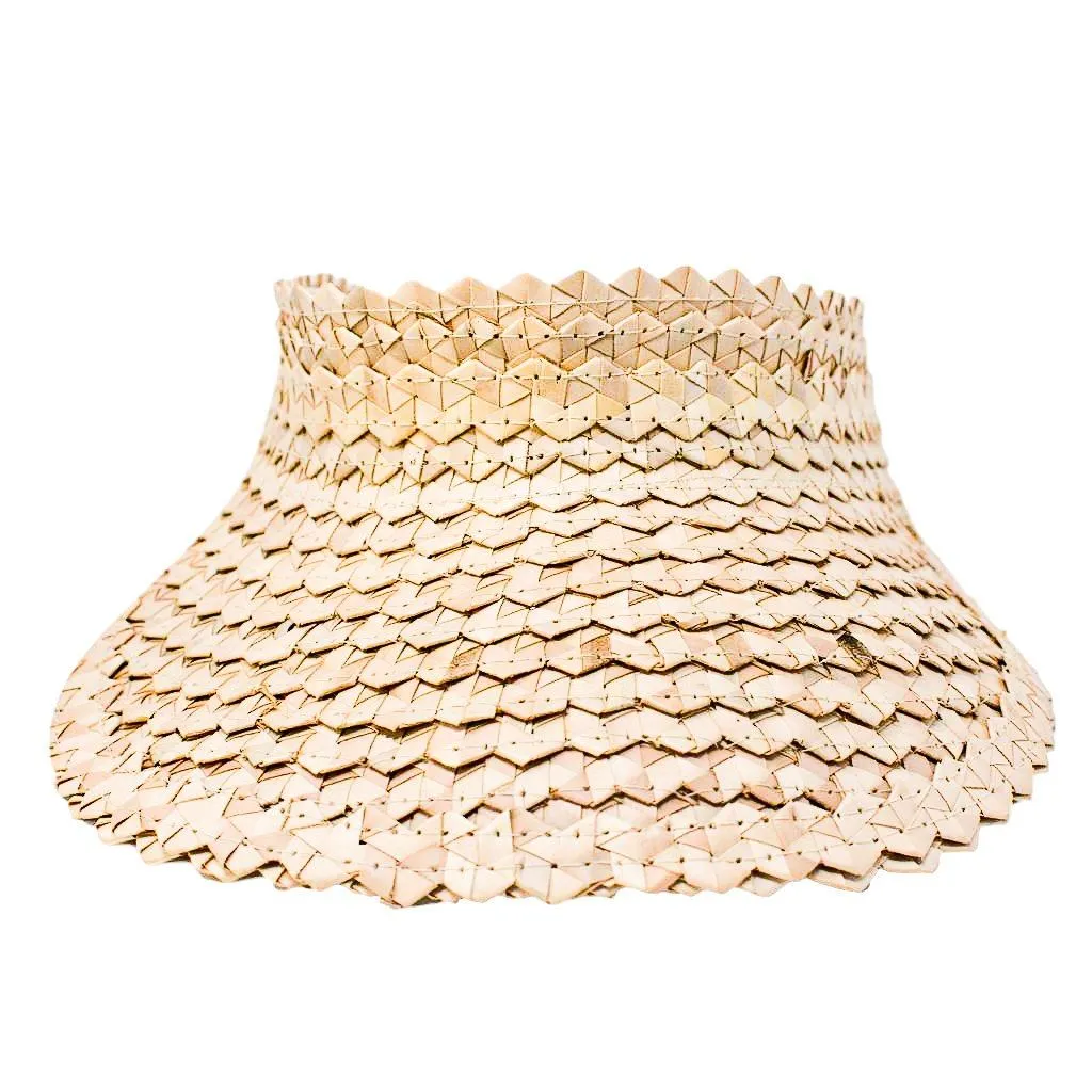 STRAW SUN VISOR - NATURAL by POPPY   SAGE