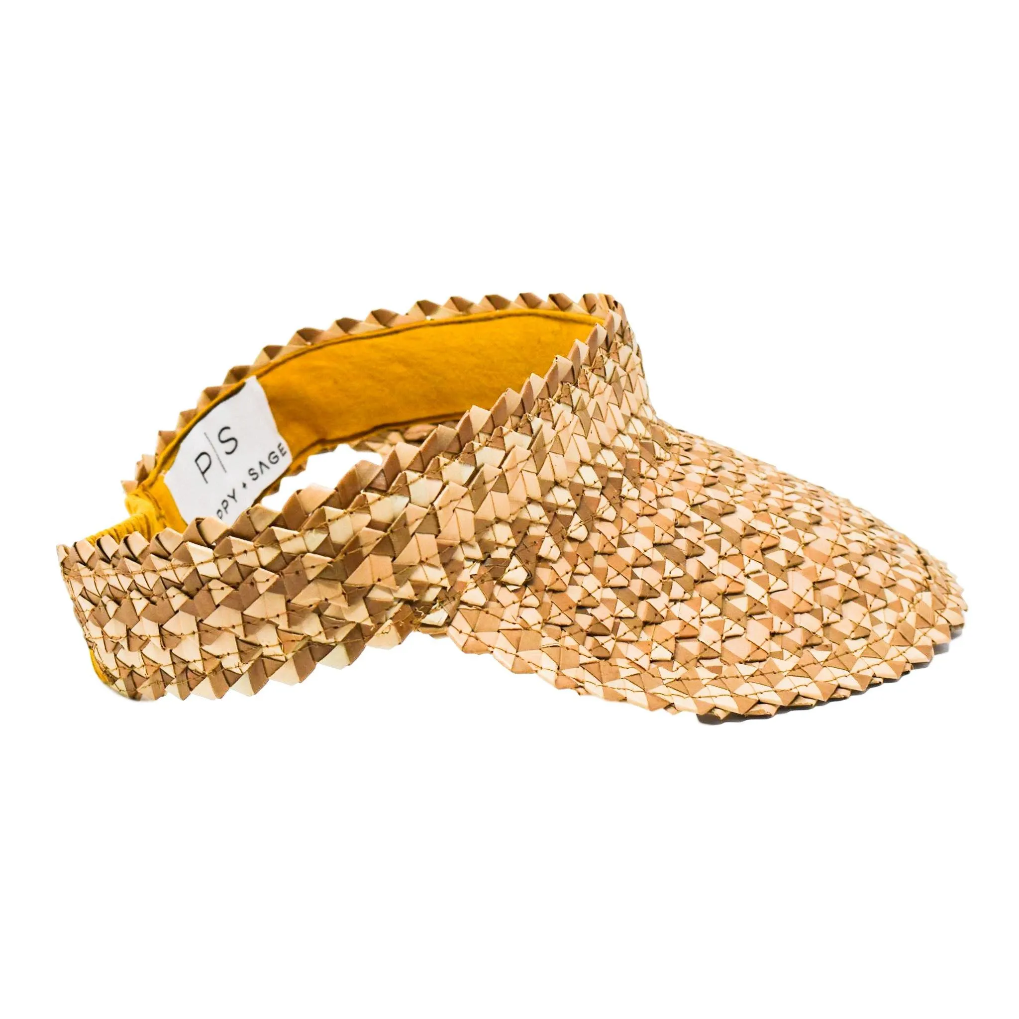STRAW SUN VISOR - NATURAL by POPPY   SAGE