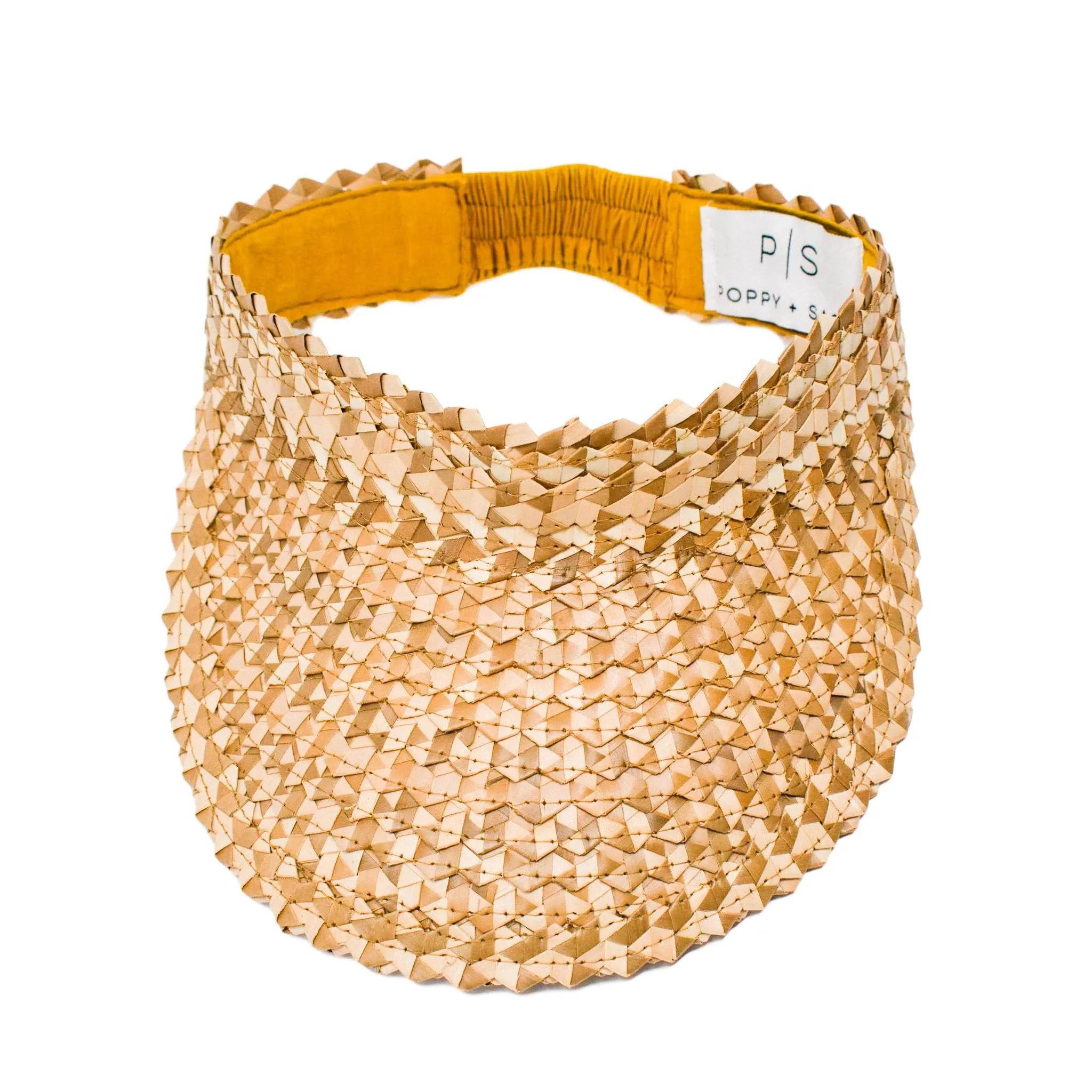STRAW SUN VISOR - NATURAL by POPPY   SAGE