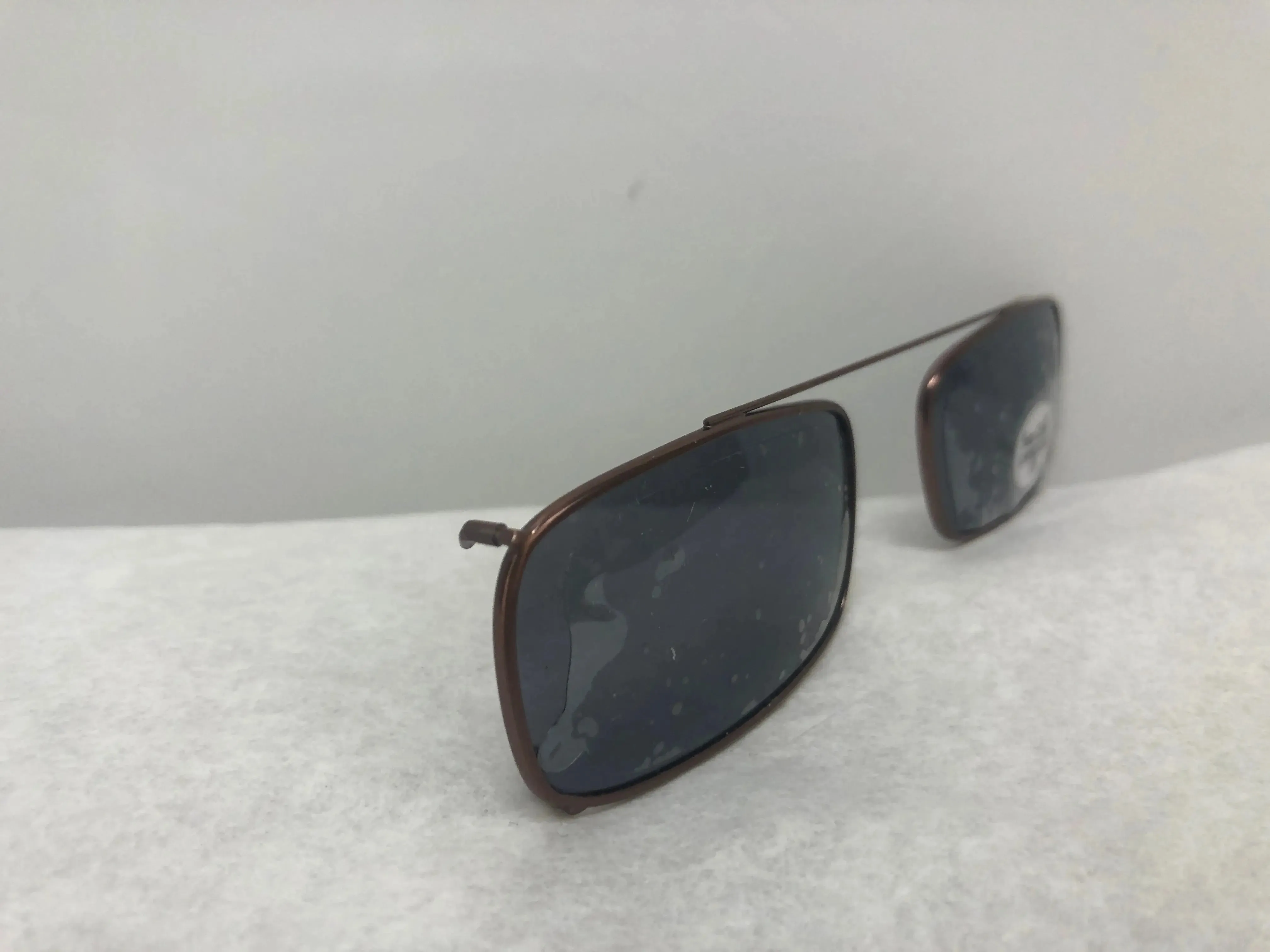 Sun Clip, Low Rect, 52mm Rose Gold Frame Shade Lens | KMOPT-139