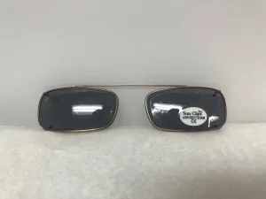 Sun Clip, Low Rect, 52mm Rose Gold Frame Shade Lens | KMOPT-139
