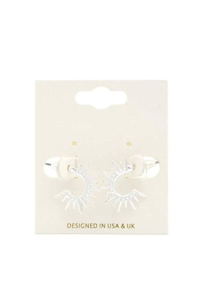 Sun Shape Metal Earring