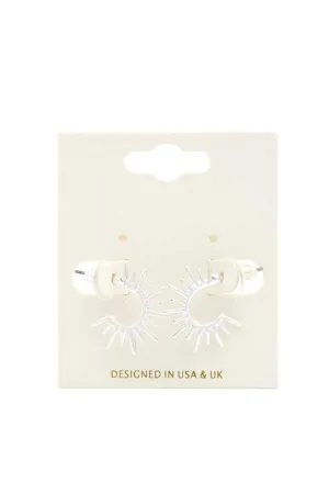 Sun Shape Metal Earring