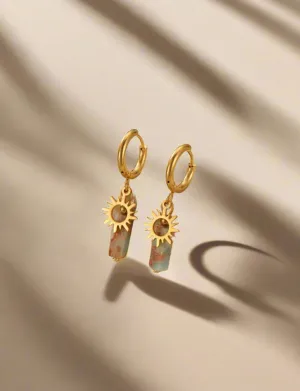 SUN STONE EARRINGS