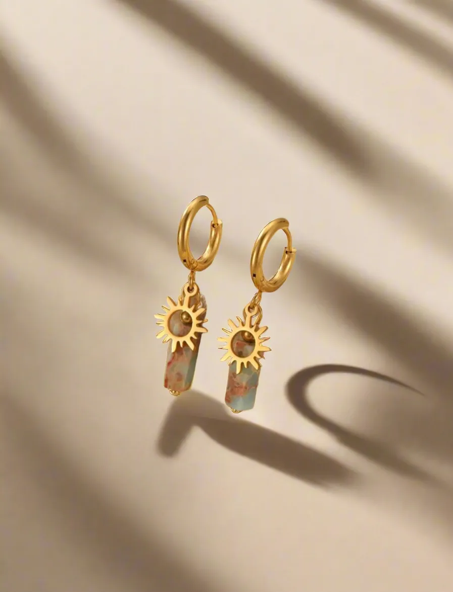 SUN STONE EARRINGS