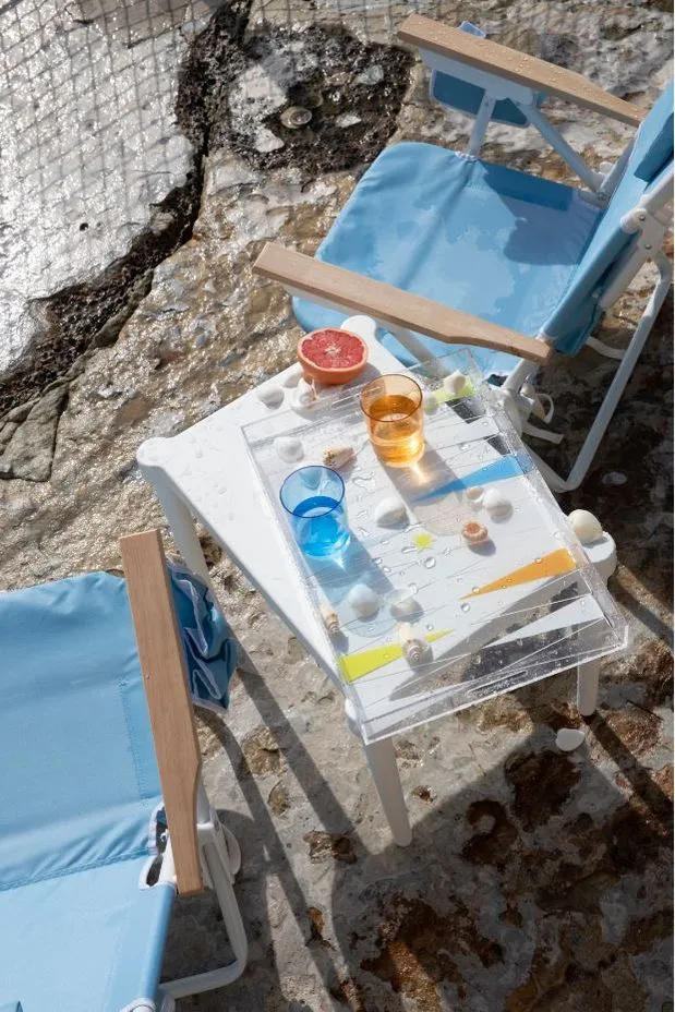 SUNNYLIFE POOLSIDE HIGHBALL TUMBLER UTOPIA MULTI SET OF 4