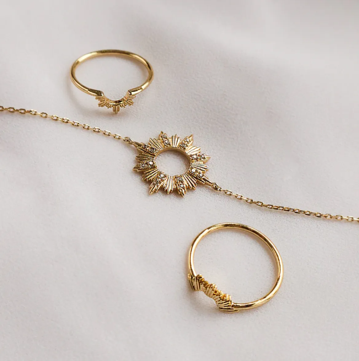 Sunseeker Gold Ring Set