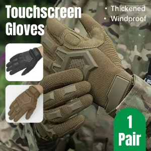 Tactical Full Finger Motorcycle Training Touchscreen Outdoor Sports Gloves