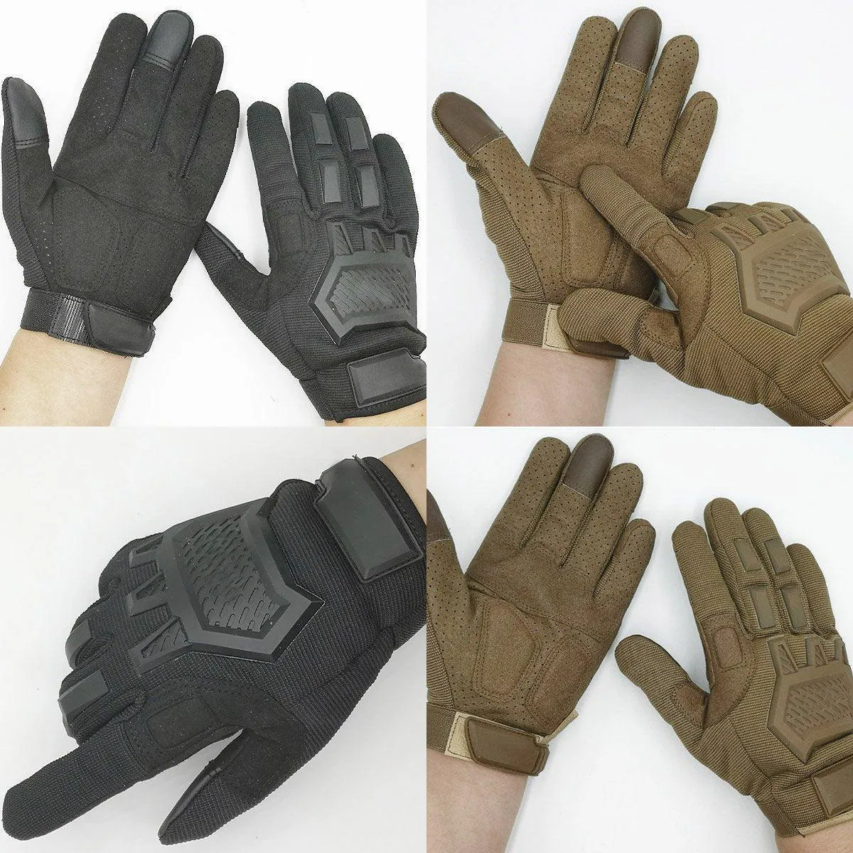 Tactical Full Finger Motorcycle Training Touchscreen Outdoor Sports Gloves