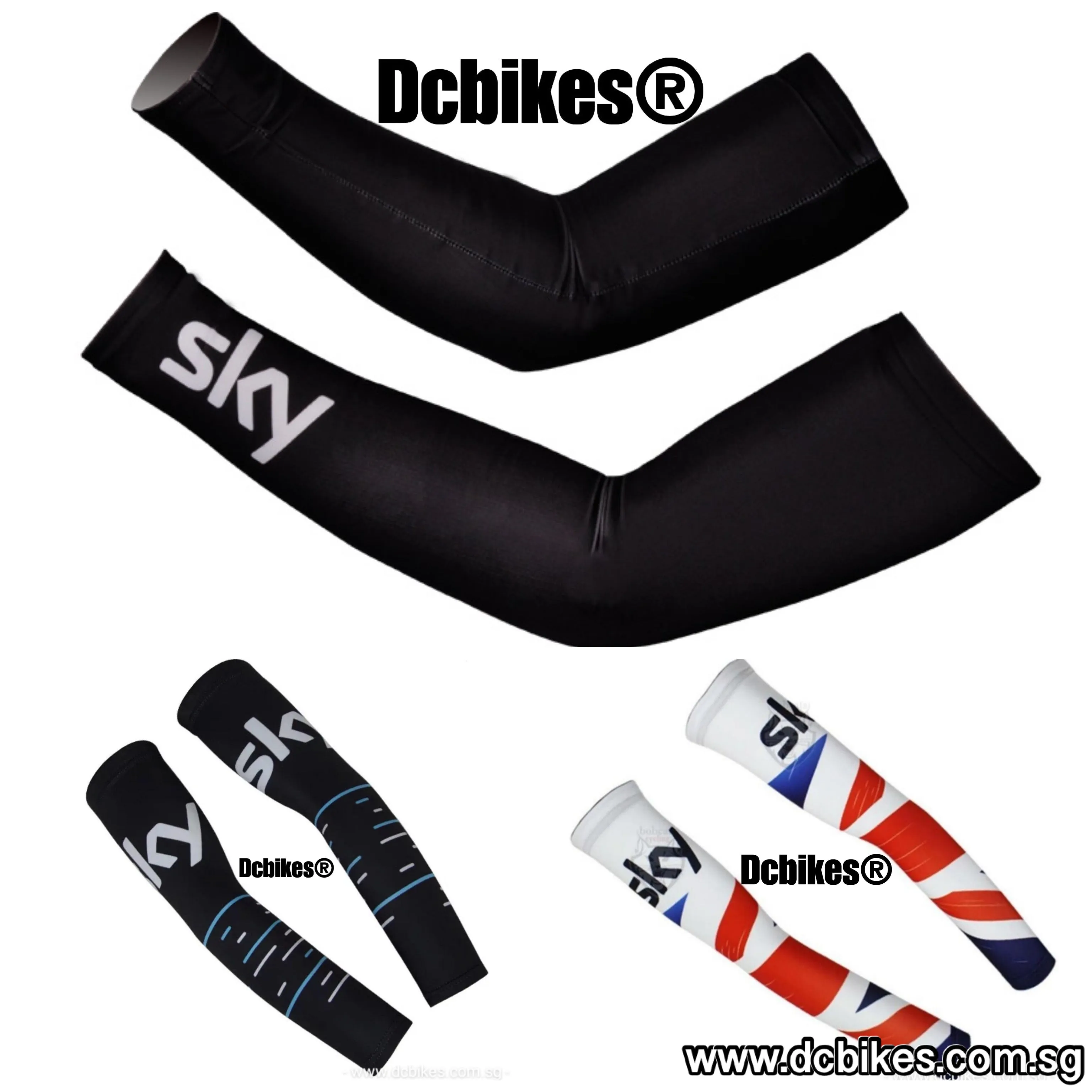 Team Sky Road Bike Arm Sleeve Socks Warmer