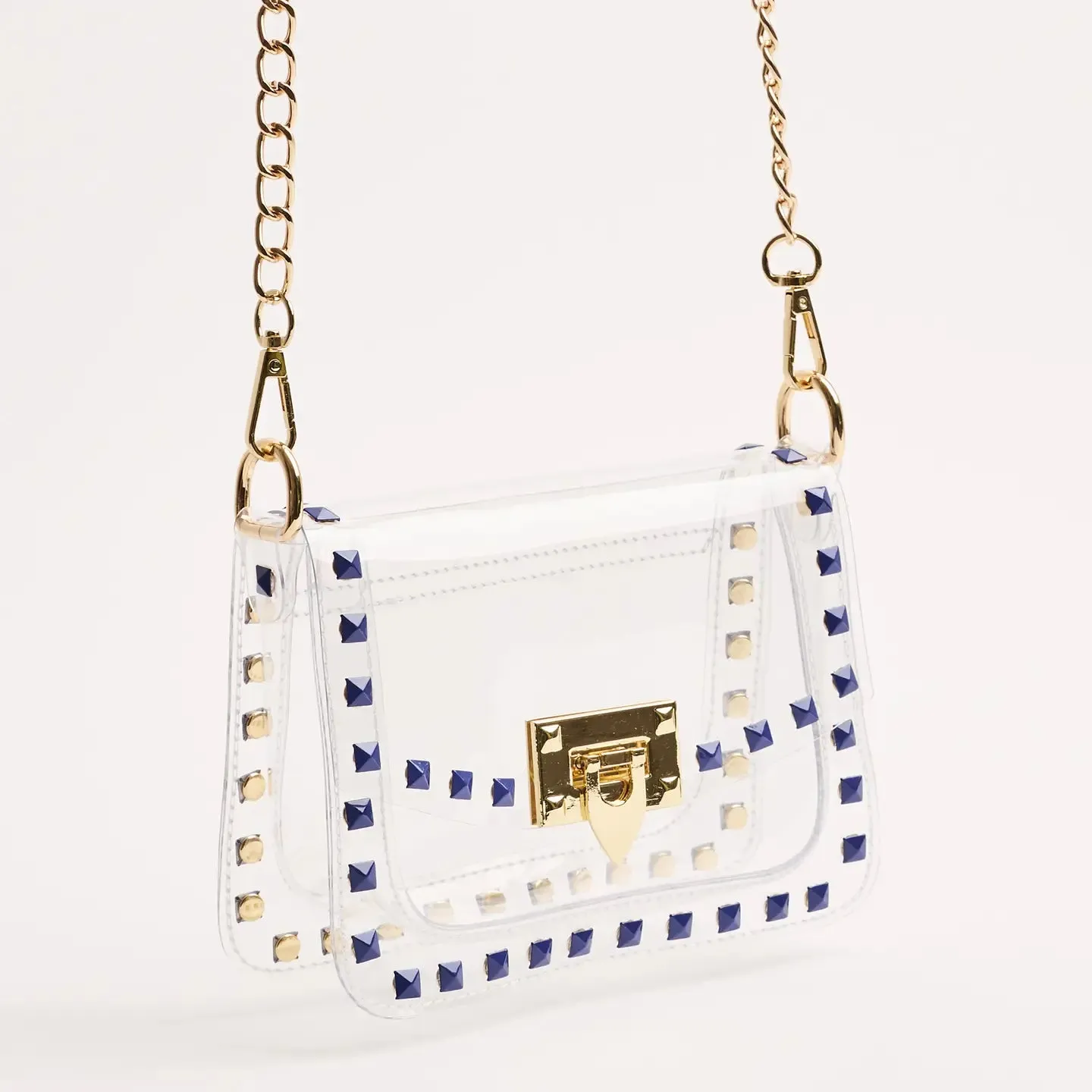 The Jackie Clear Bag in Blue