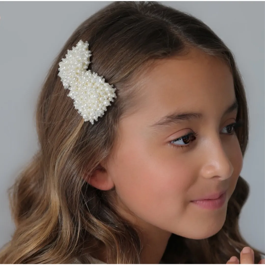 The Valentina Girls Designer Pearl Hair Clip