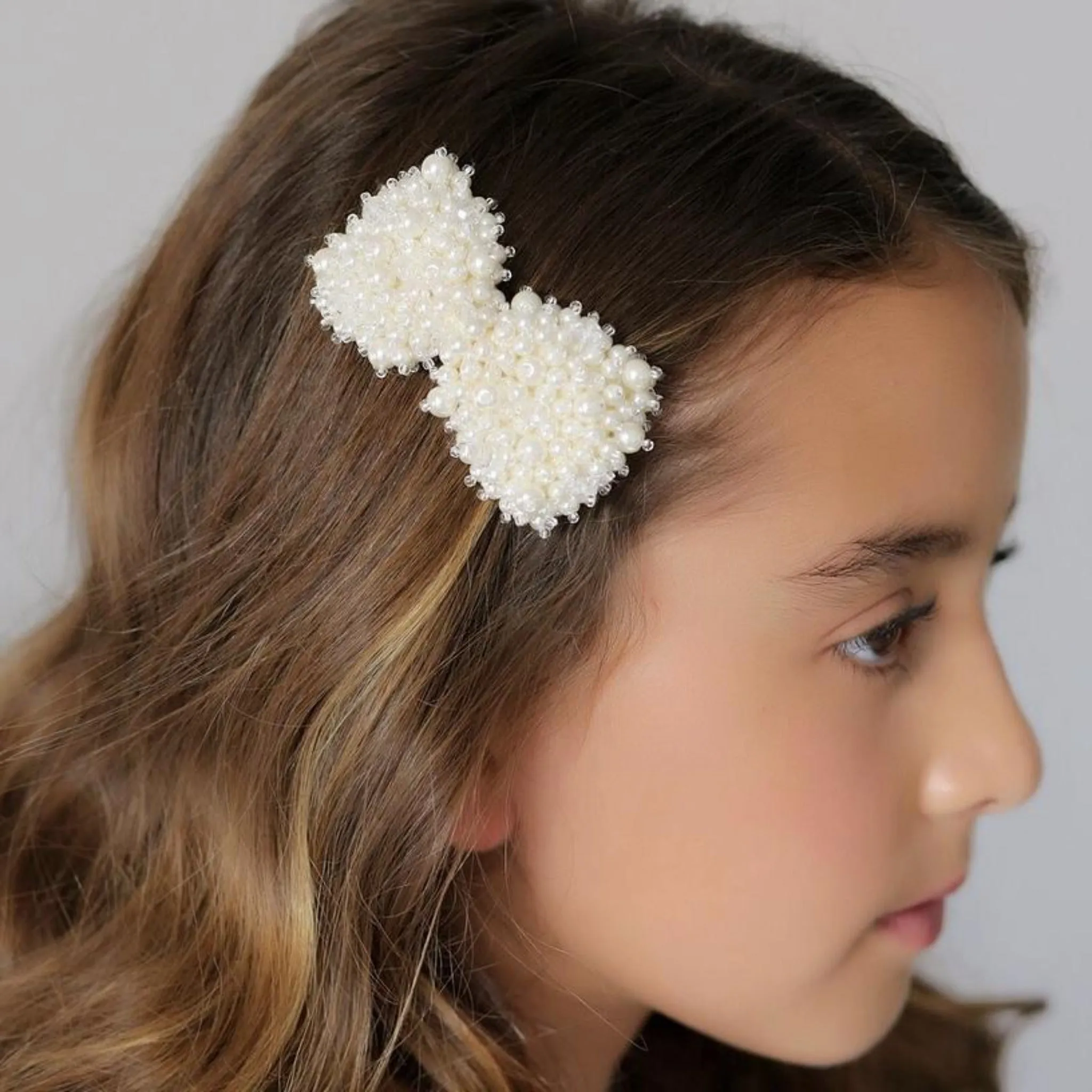 The Valentina Girls Designer Pearl Hair Clip