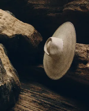 VAN PALMA | Austin XL Straw Hat | Black & Natural