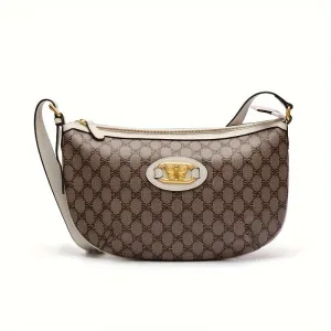 Vintage Butterfly Shoulder Bag Textured Crossbody Zipper Purse