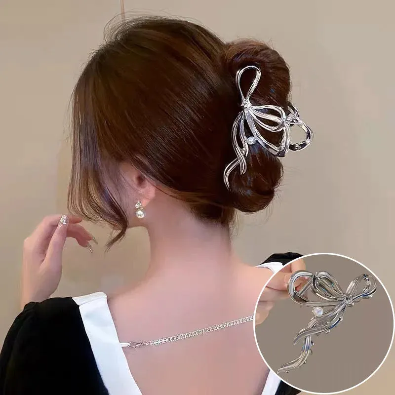 Vintage Metal Long Tassel Gripping Clip Hair Claw For Women