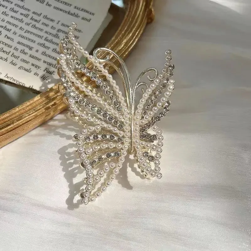 Vintage Metal Long Tassel Gripping Clip Hair Claw For Women