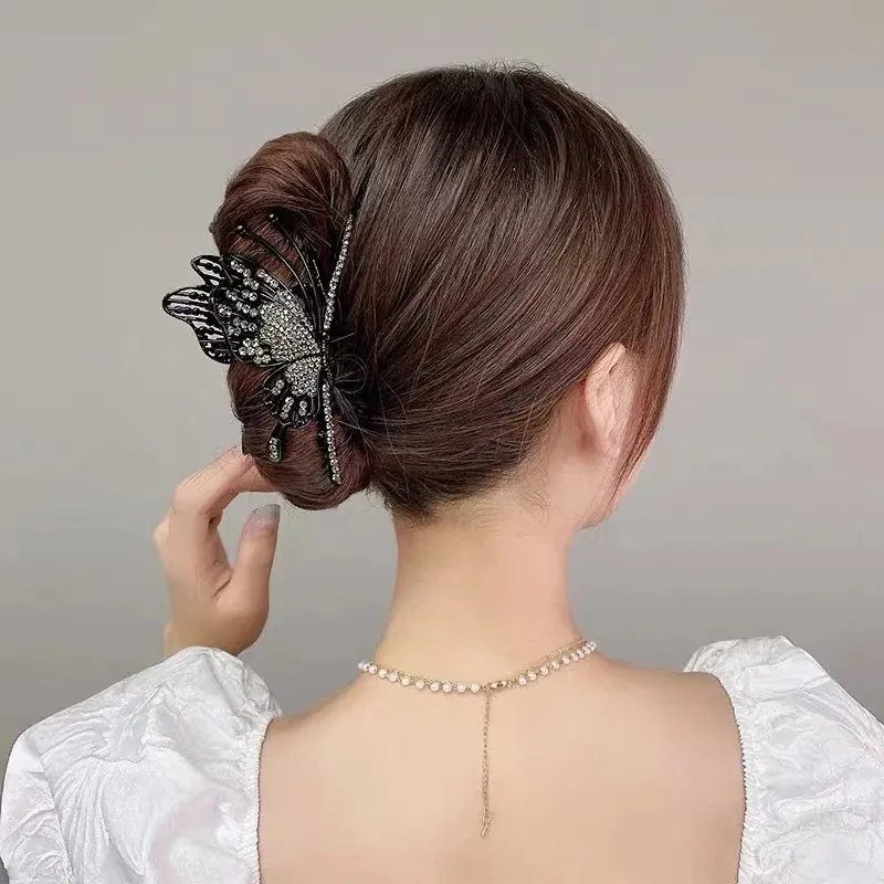 Vintage Metal Long Tassel Gripping Clip Hair Claw For Women