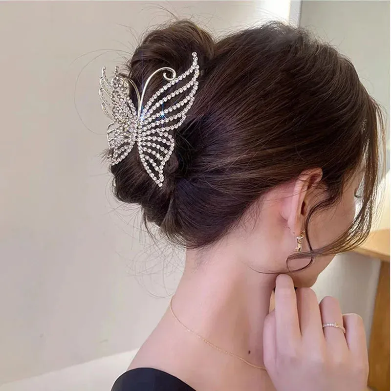 Vintage Metal Long Tassel Gripping Clip Hair Claw For Women