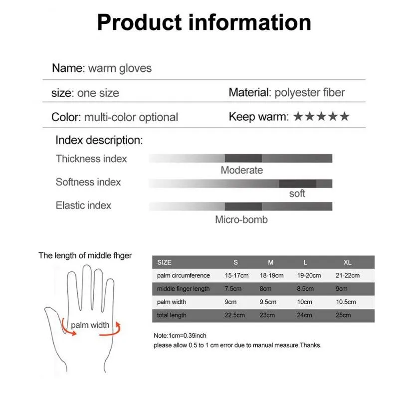 Waterproof Ski Gloves Touch Screen Cycling Bike Gloves Riding Windproof Outdoor Motorcycle Winter Warm Men Women Bicycle Gloves