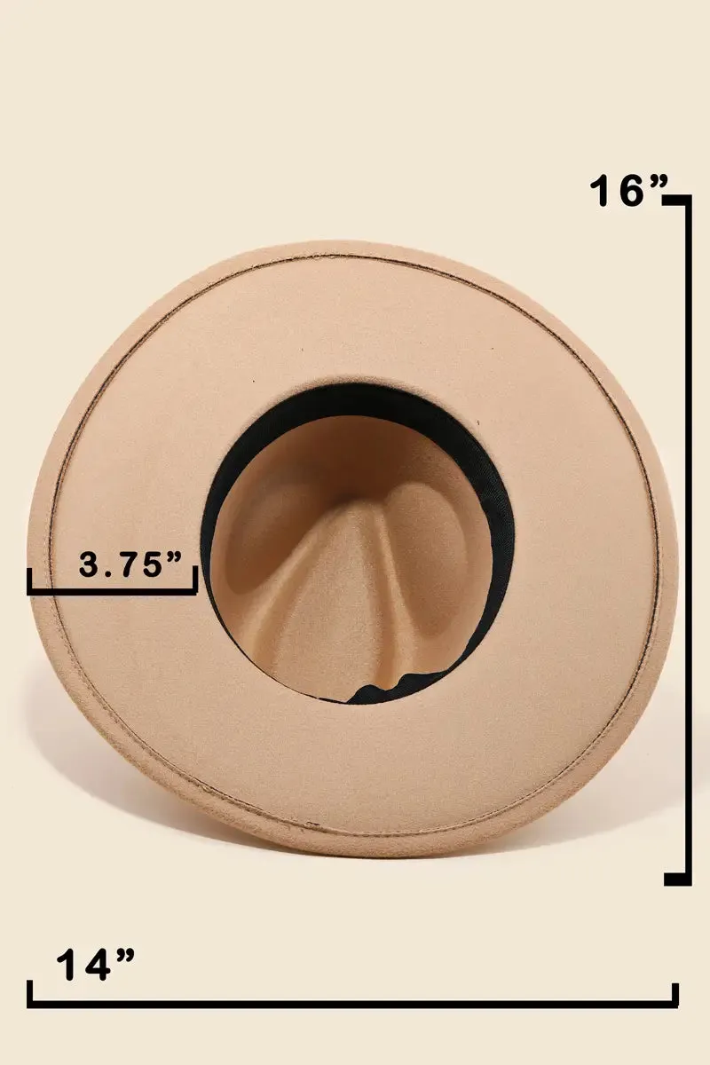 Western Concho Chain Fedora Hat