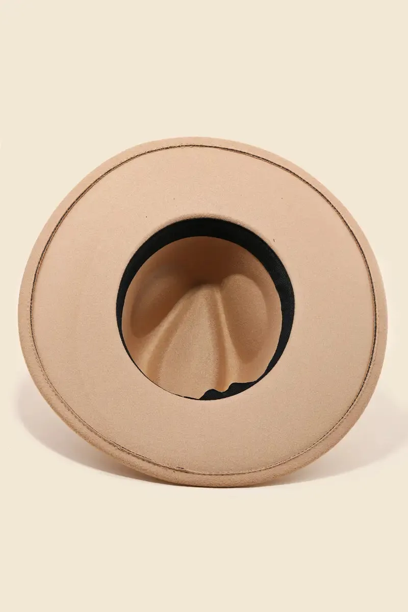 Western Concho Chain Fedora Hat
