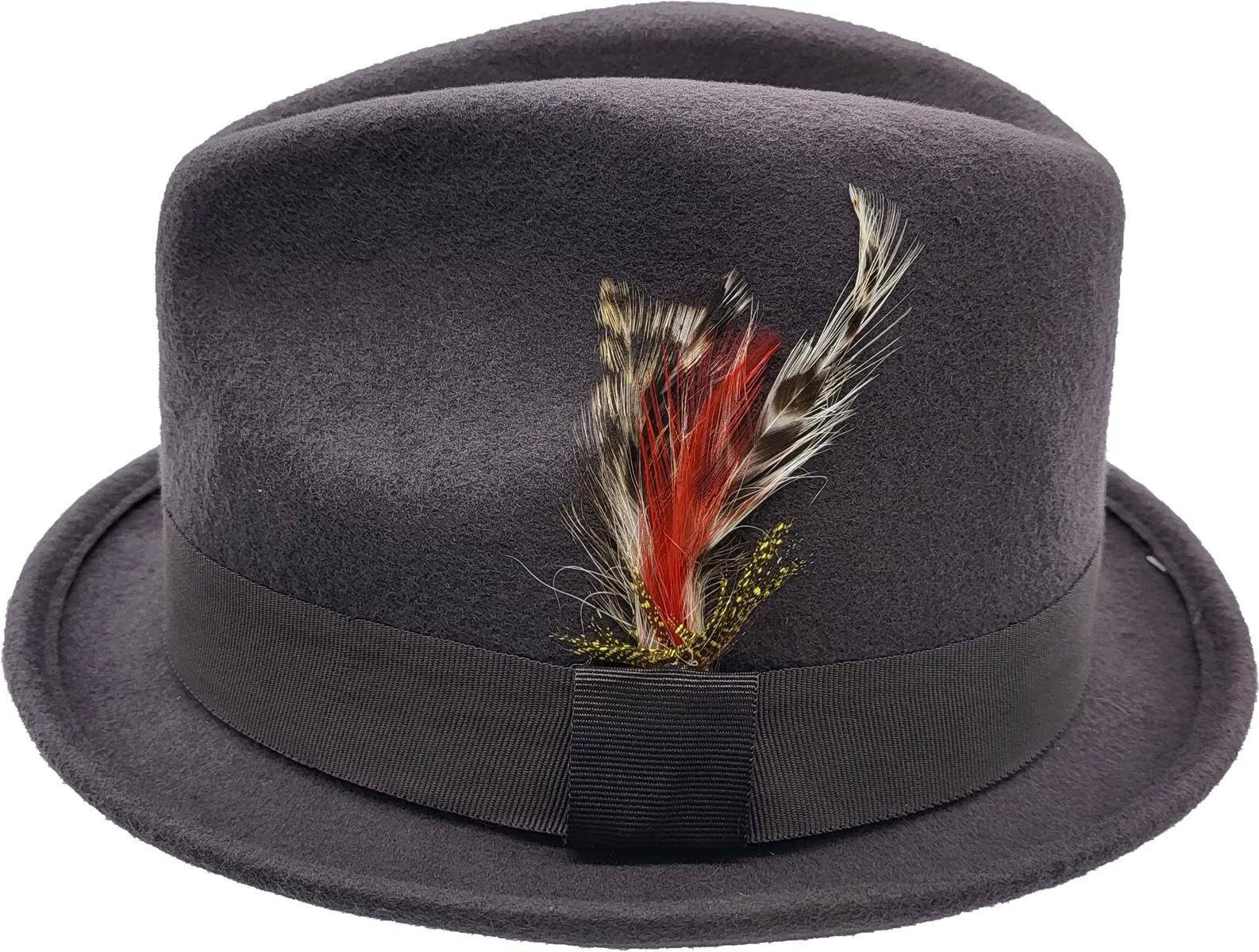 White Wool Felt Trilby Hat