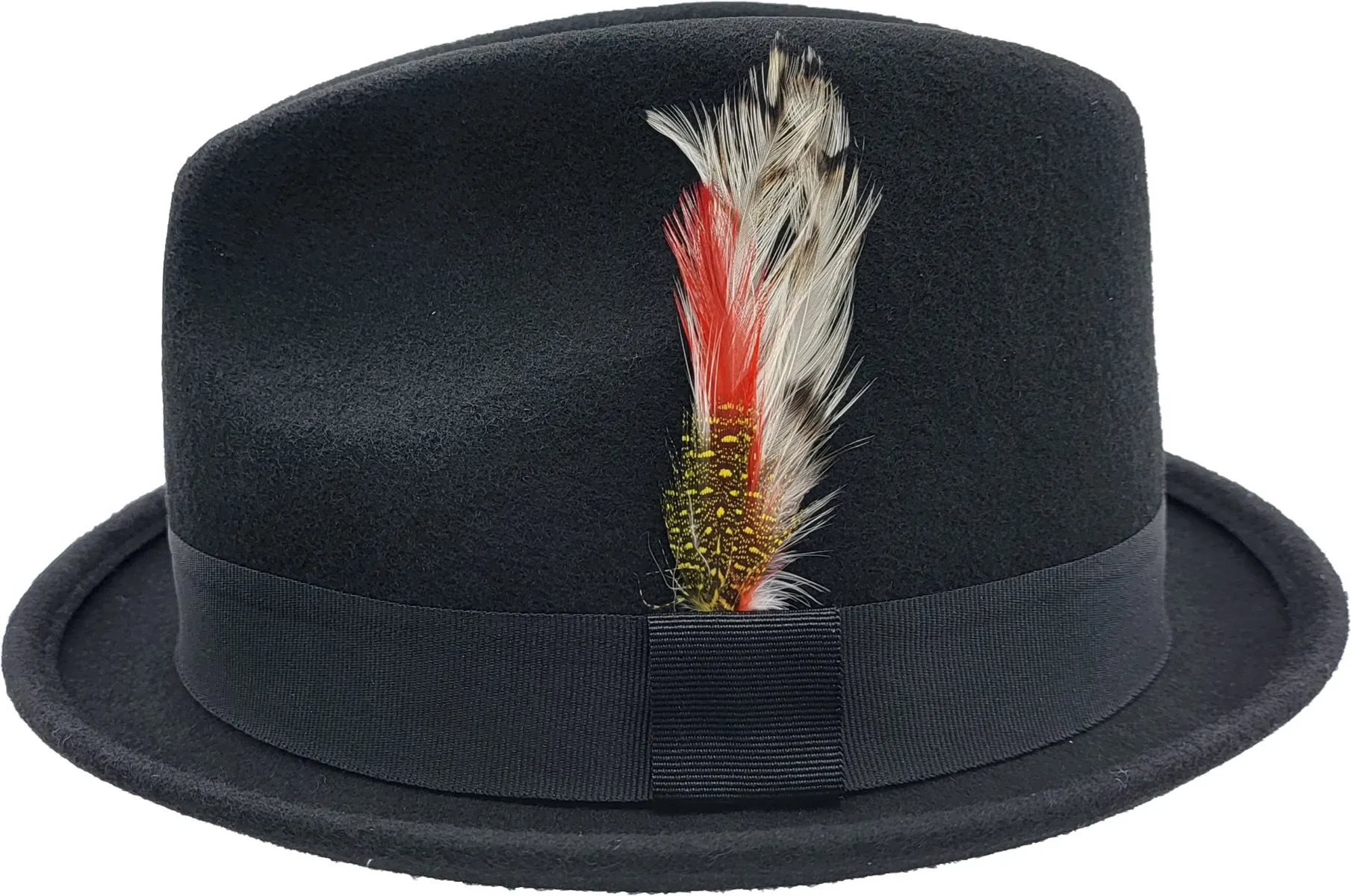White Wool Felt Trilby Hat