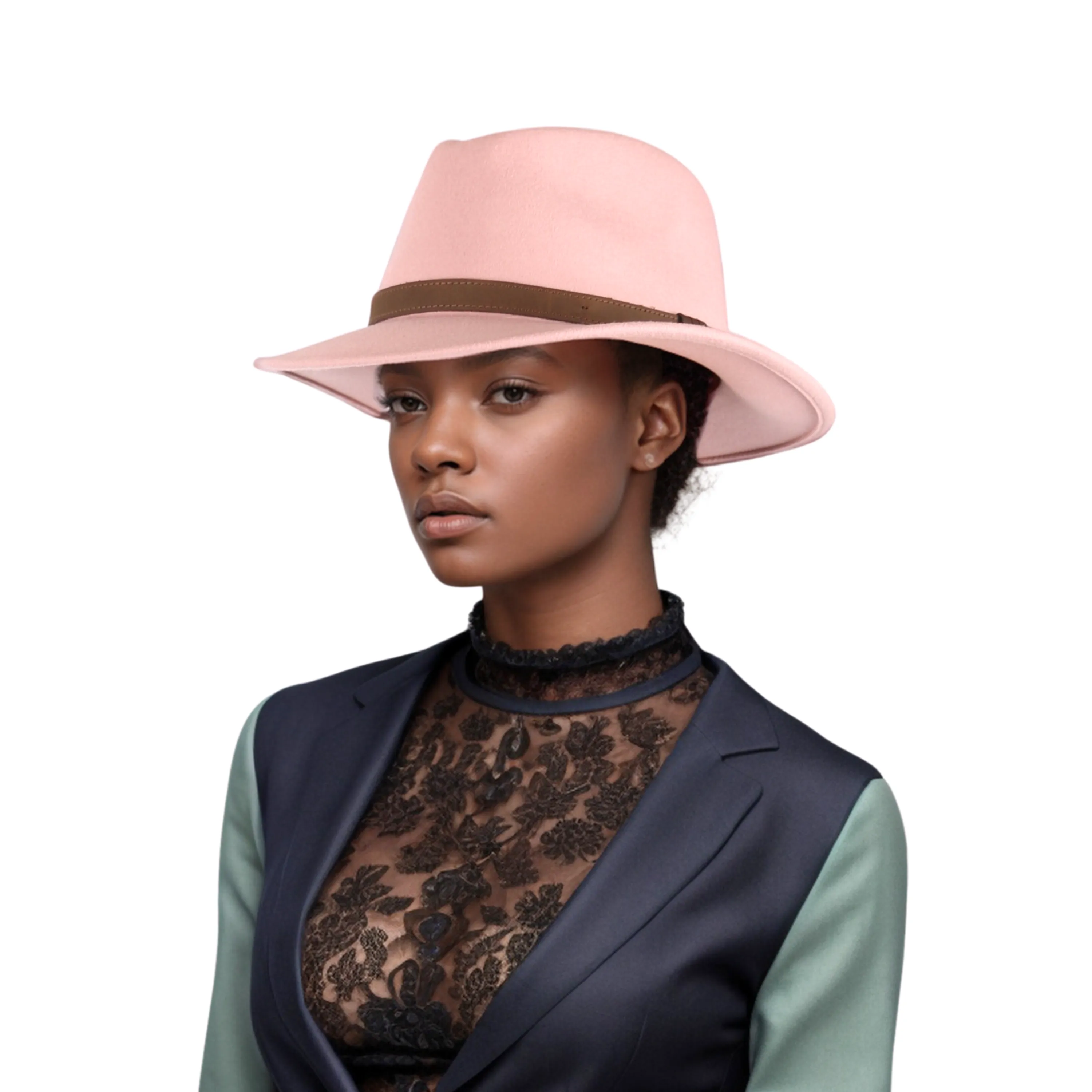 Wide Brim Classic Trilby Fedora Hat for Men & Women