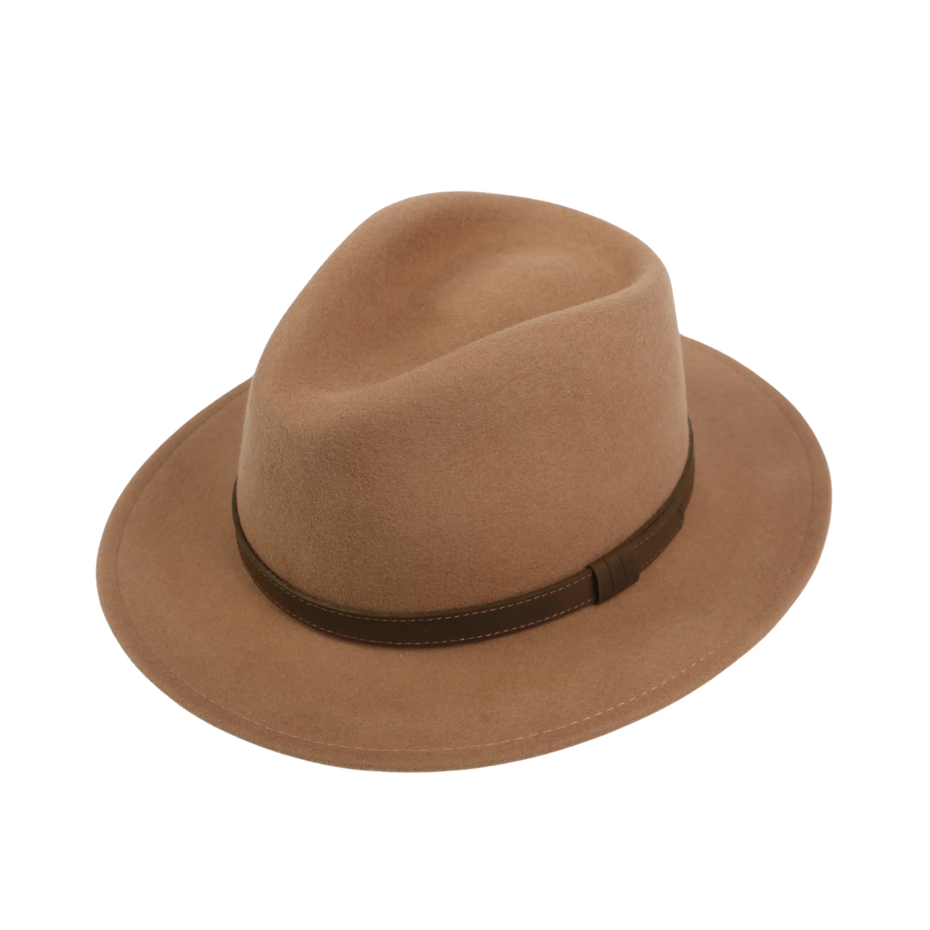Wide Brim Classic Trilby Fedora Hat for Men & Women